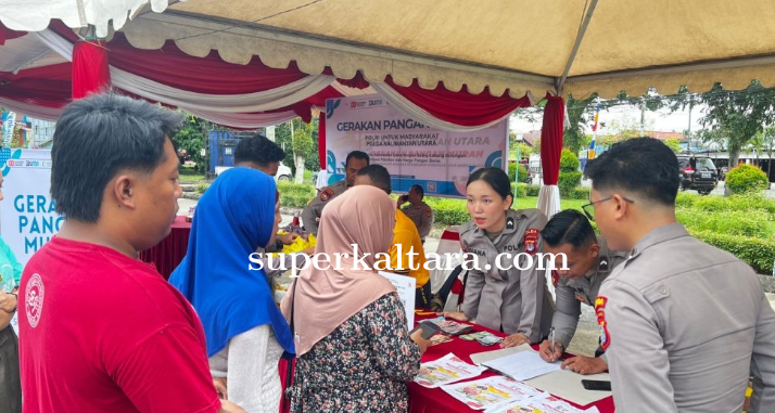 Polri Gelar Gerakan Pangan Murah Serentak di Kalimantan Utara, Ribuan Kilogram Beras Disalurkan